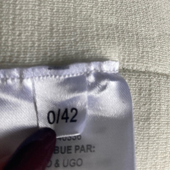 Leo & Ugo Paris Pearl Trim Knit Top in Ivory - Picture 8 of 13